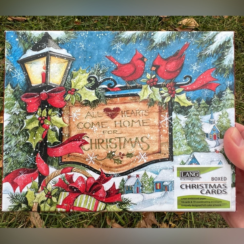 Lang Susan Winget Holiday Cards All Hearts Come Home For Christmas Cardinals